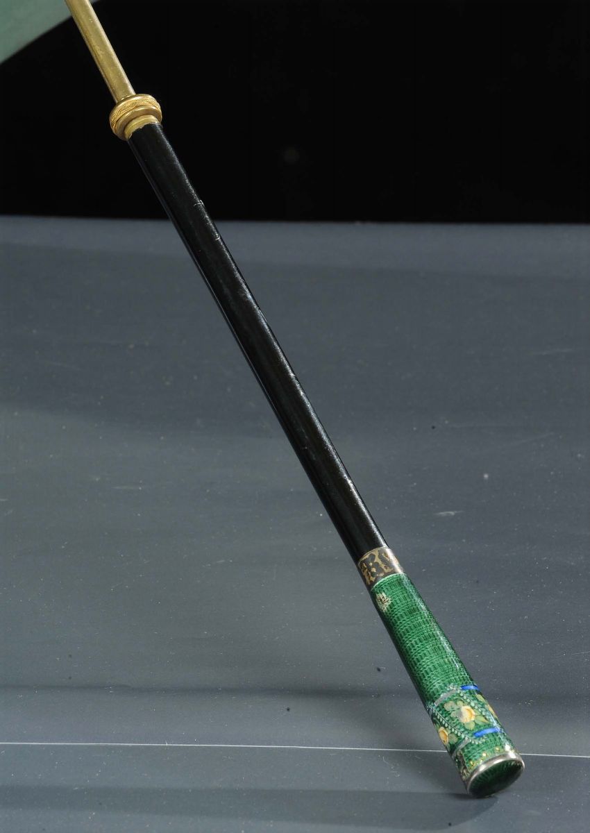 Ombrellino in Legno e Metallo Argentato