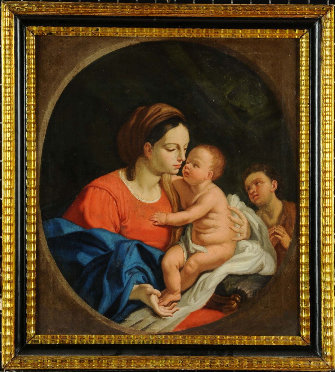 Scuola Italiana del XIX Secolomadonna con Bambino e San Giovannino