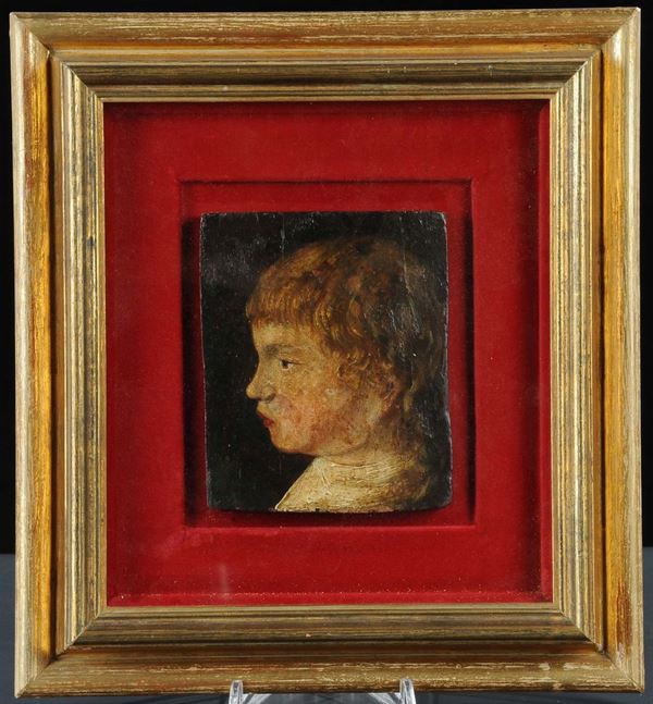 Scuola Italiana del XX secolo Profilo di fanciullo