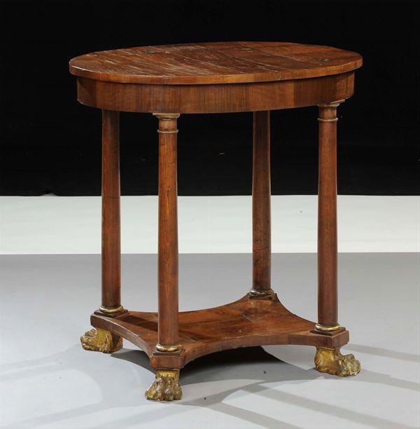 Tavolino ovale da centro, Napoli prima metˆ XX secolo