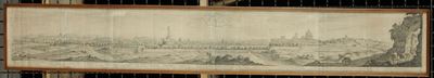 Incisione Panoramica di Roma da Monte Mario, XVII Secolo