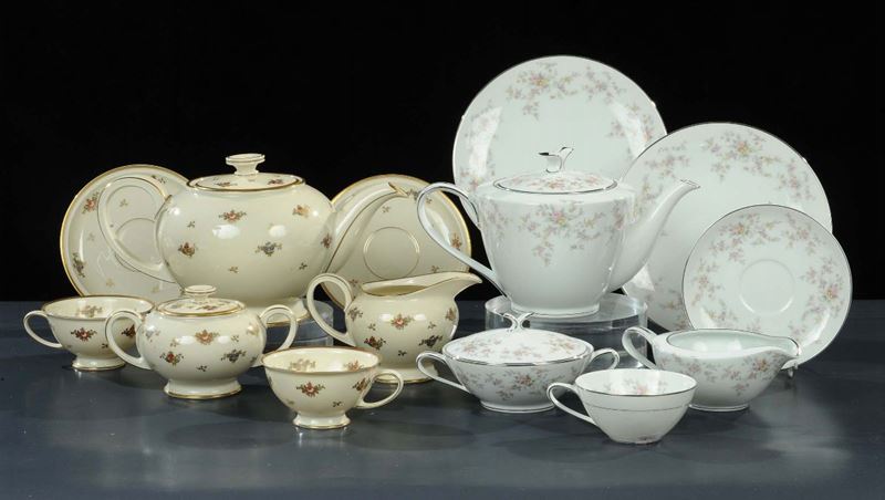 Due servizi da t, XX secolo  - Asta Antiquariato e Dipinti Antichi - Cambi Casa d'Aste