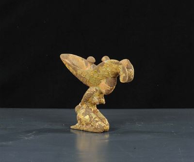 Navicella in Giada con Decorazioni in Oro, Cina