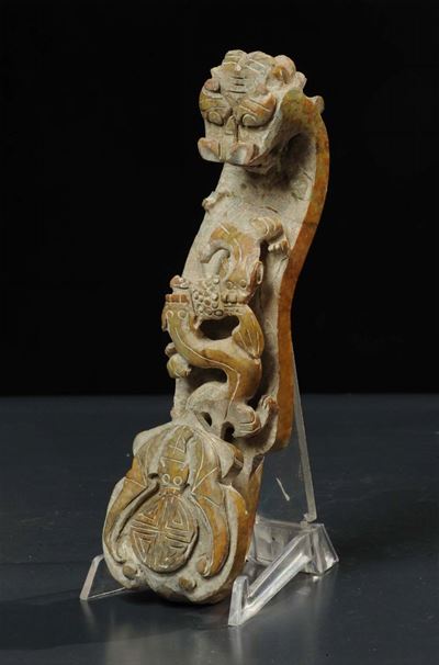 Ruy in Giada Verde e Marrone, Epoca Qing (1644-1911)