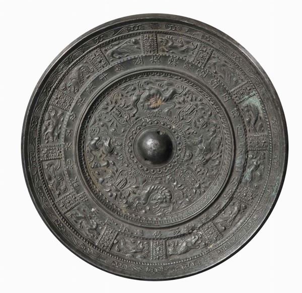 Specchio riferibile epoca Han (206 a.C - 220 d.C.)