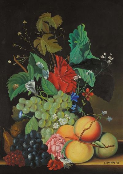 Luciano Ventrone (1942)nature Morte con Vasi di Fiori, 1958 e 1960