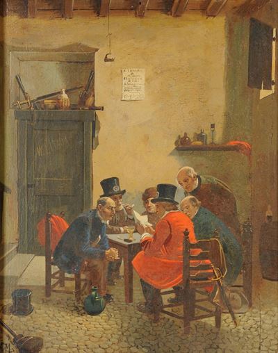 Anonimo della Fine del XIX Secolointerno a Tema Risorgimentale, 1851