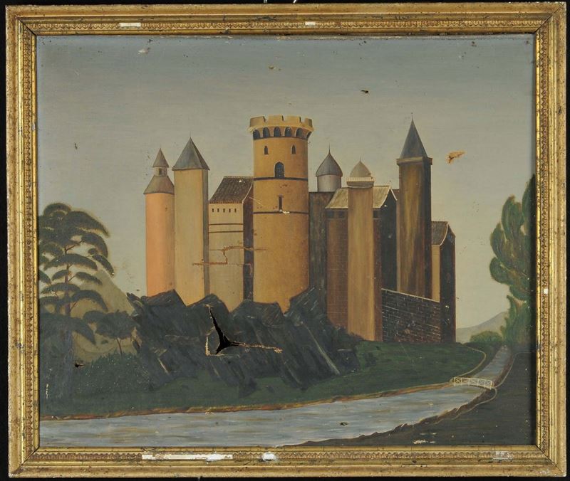 Anonimo del XIX secolo Fortificazione  - Asta Antiquariato e Dipinti Antichi - Cambi Casa d'Aste