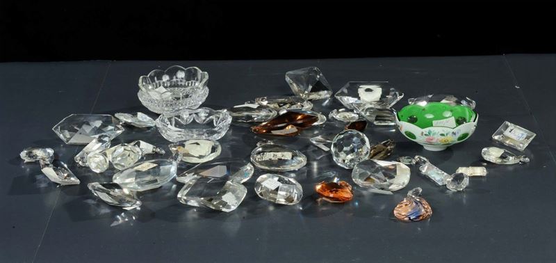 Lotto di gocce in cristallo per lampadario  - Asta Antiquariato e Dipinti Antichi - Cambi Casa d'Aste