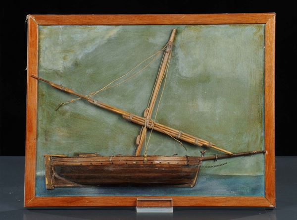 Mezzo modello di sciabecco su tavoletta