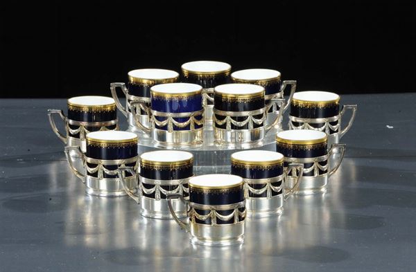 Dodici tazzine stile Impero