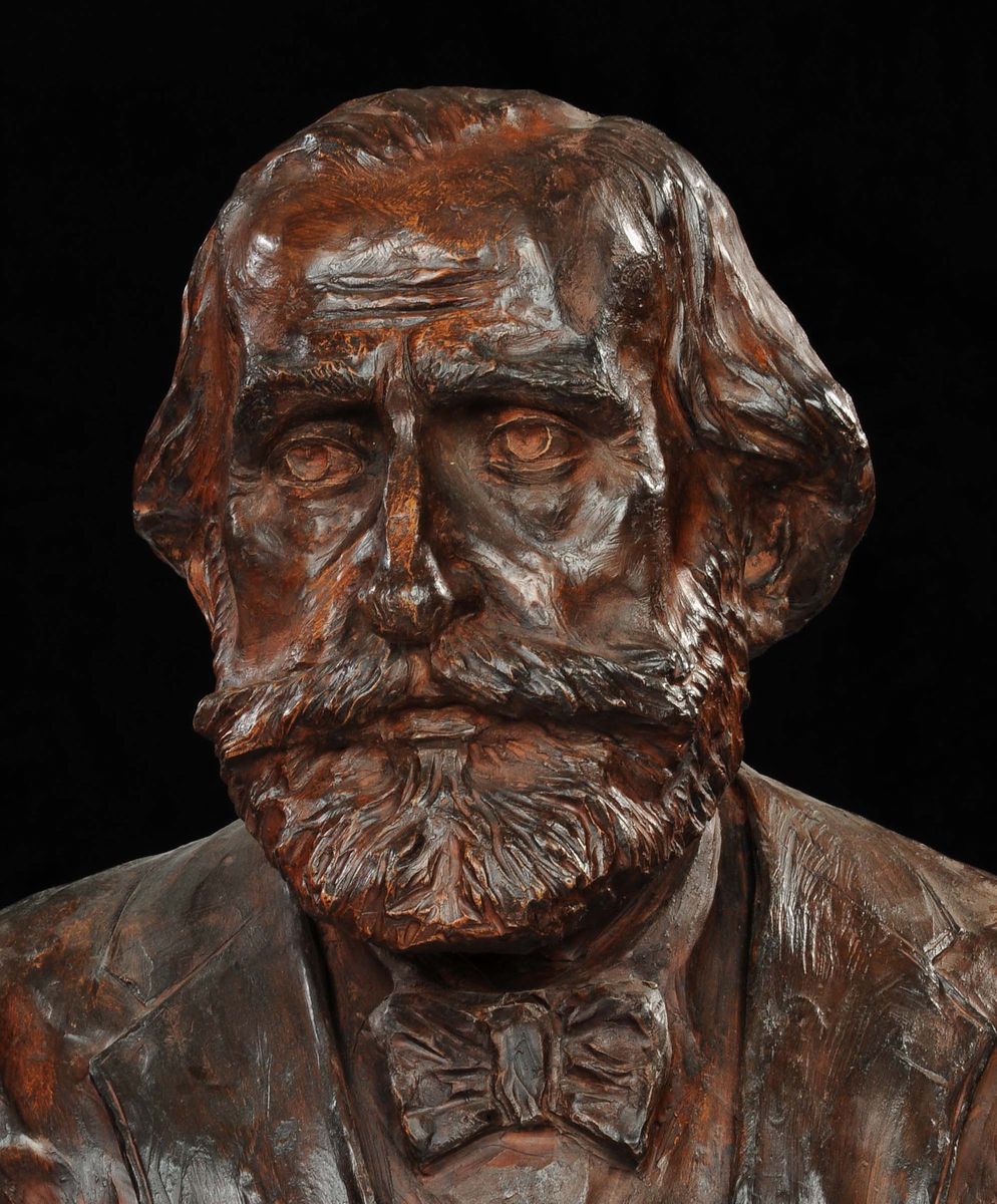 Busto in Terracotta Raffigurante Giuseppe Verdi