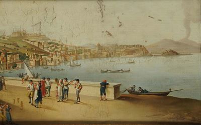 Anonimo del XIX Secoloveduta di Napoli