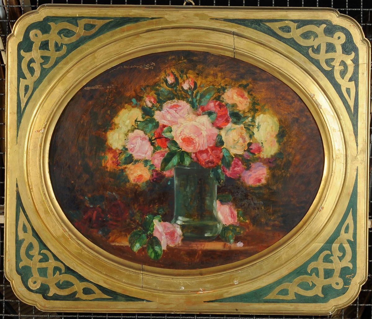 Anonimo del XX Secolonatura Morta con Vaso di Rose