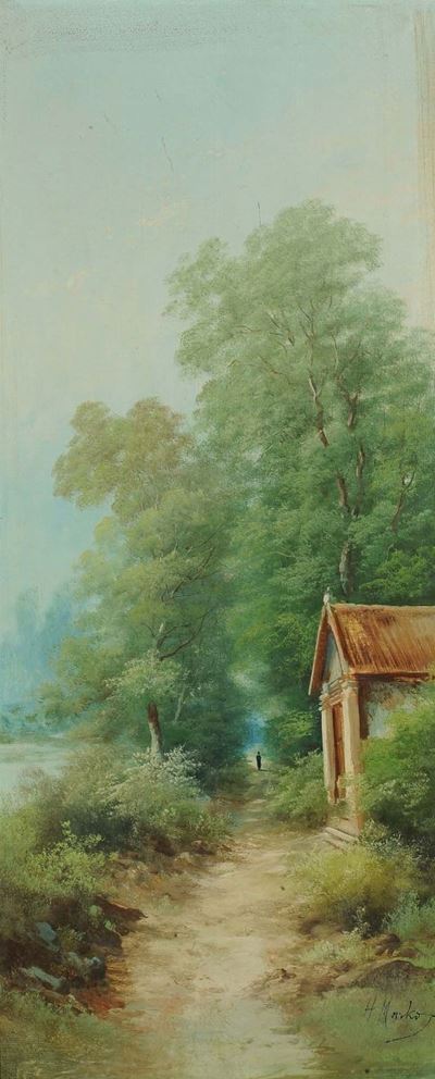 Henry Markò (1855-1921)la Cappella sul Lago