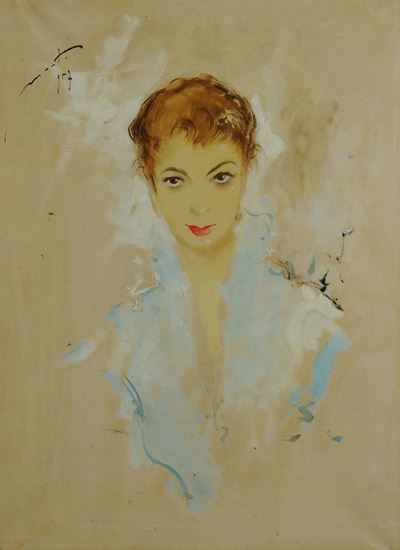 Cesarino Monti (1916-1979)volto Femminile