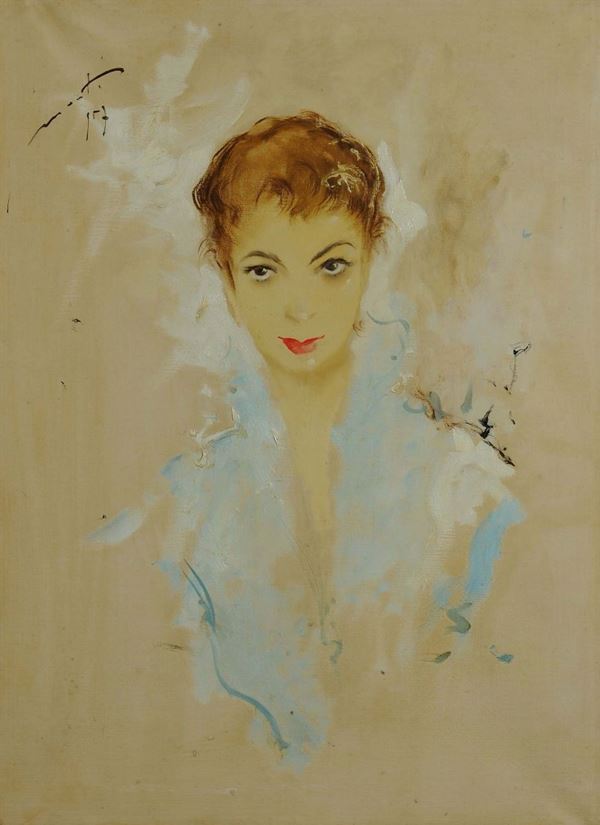 Cesarino Monti (1916-1979) Volto femminile