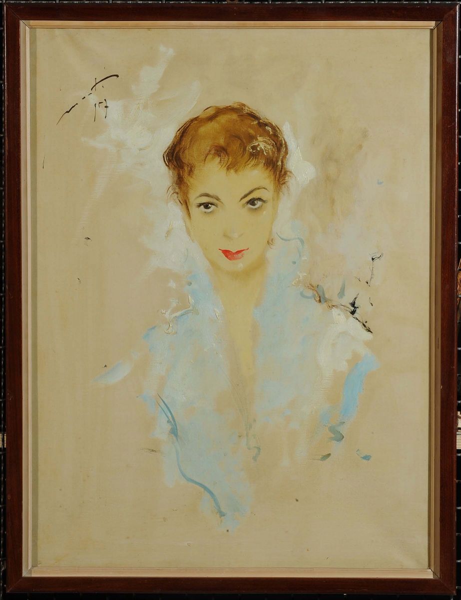 Cesarino Monti (1916-1979)volto Femminile