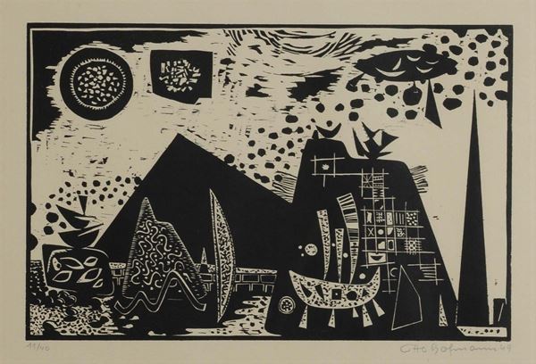 Otto Hofmann (1907-1994) Senza titolo, 1949