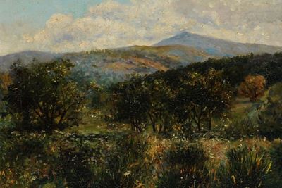 Anonimo del XX Secolopaesaggio e Due Ritratti, 1901