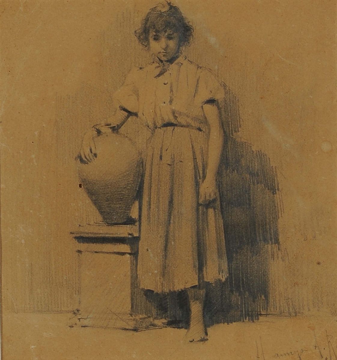 Anonimo del XX Secolopaesaggio e Due Ritratti, 1901