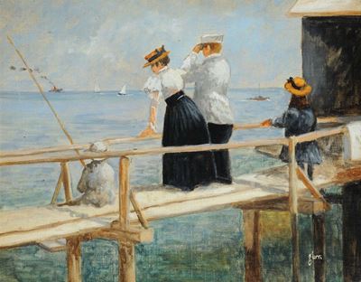 Francis Turri (XX Secolo)figure sul Pontile