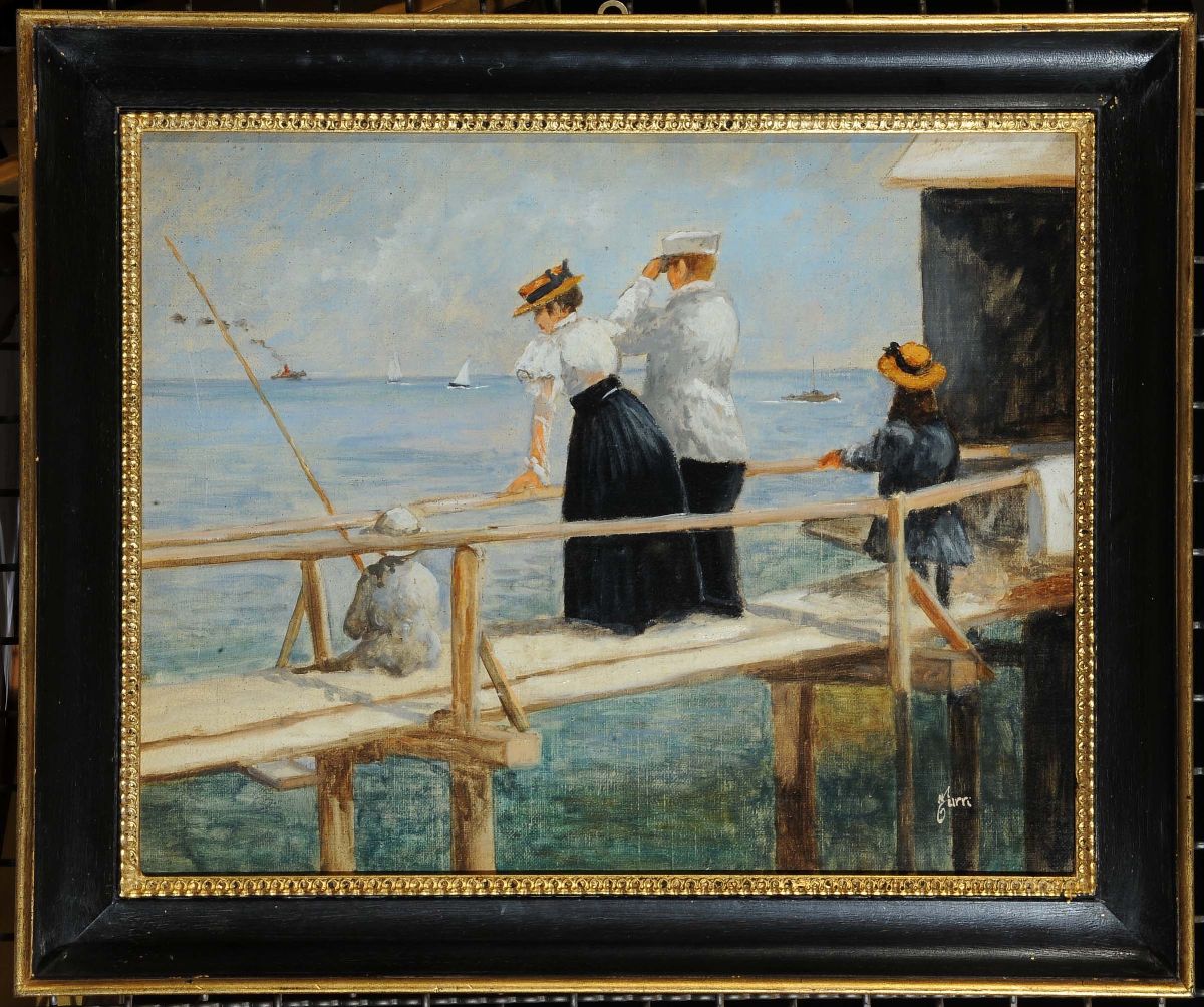 Francis Turri (XX Secolo)figure sul Pontile