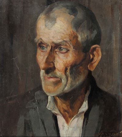 Carmelo Floris (1891-1960)ritratto Maschile