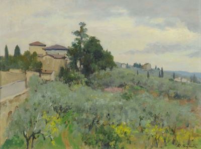 Roberto Sgrilli (1897-1985)collina a Firenze