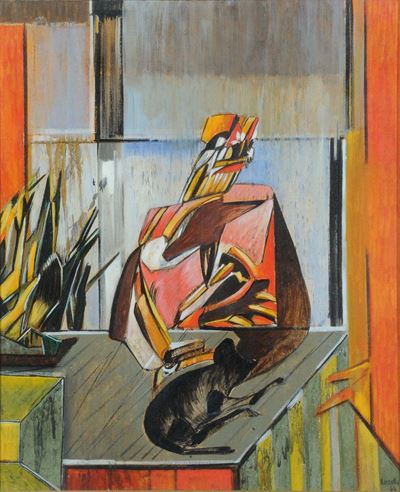 Mario Rossello (1927-2000)L'uomo e il Gatto, 1964