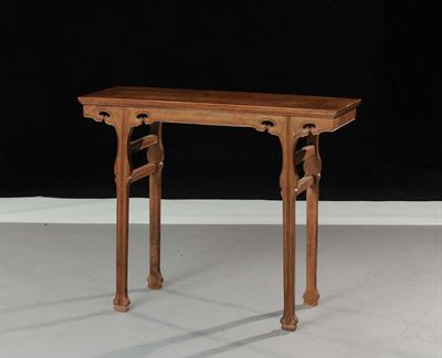 Tavolinetto da Appoggio in Legno Massello, XX Secolo