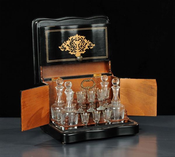 Servizio da liquore in cristallo, XX secolo