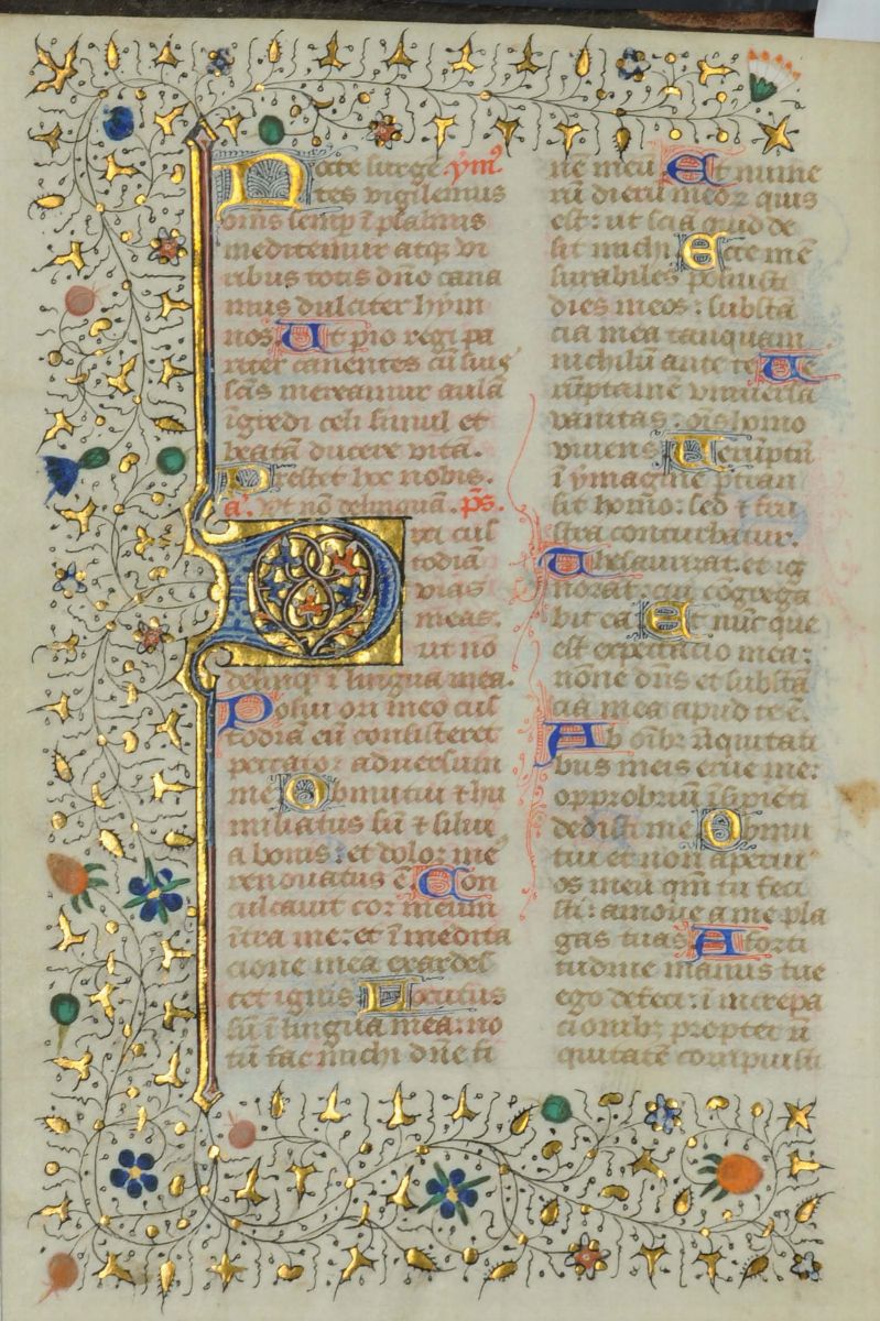 Manoscritto su Pergamena in Latinoofficiolo e Libro dei Salmi