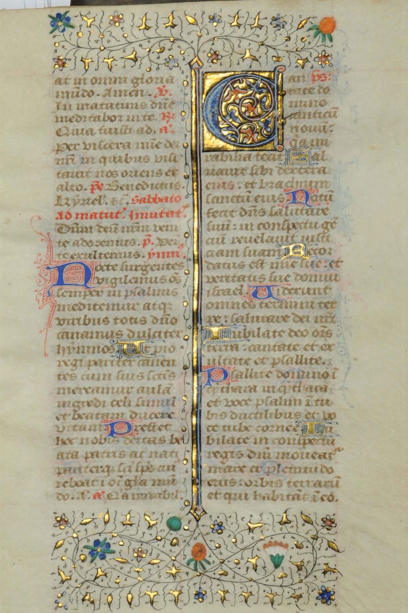 Manoscritto su Pergamena in Latinoofficiolo e Libro dei Salmi