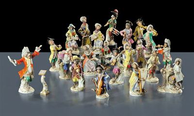 Concerto di Scimmie in Porcellana, Meissen XX Secolo
