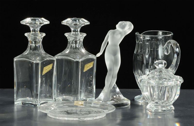 Lotto misto di oggetto in cristallo, XX secolo  - Asta Antiquariato e Dipinti Antichi - Cambi Casa d'Aste