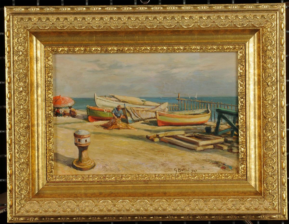 Giovanni Bottai (1904-1978)pescatori a Sturla