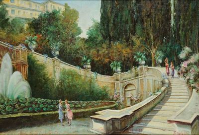 E.trozzigiardini di Villa Dõeste a Roma, 1938
