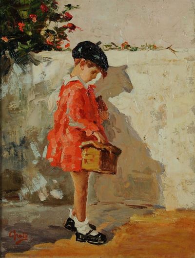 Vincenzo Irolli (1860-1949), Attribuito Afanciullino Pensieroso