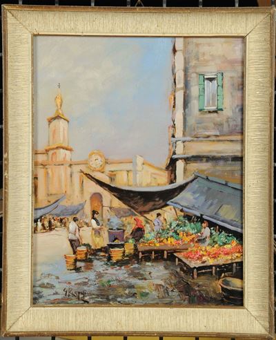 Giovanni Rispoli (1838-?)mercatino Napoletano