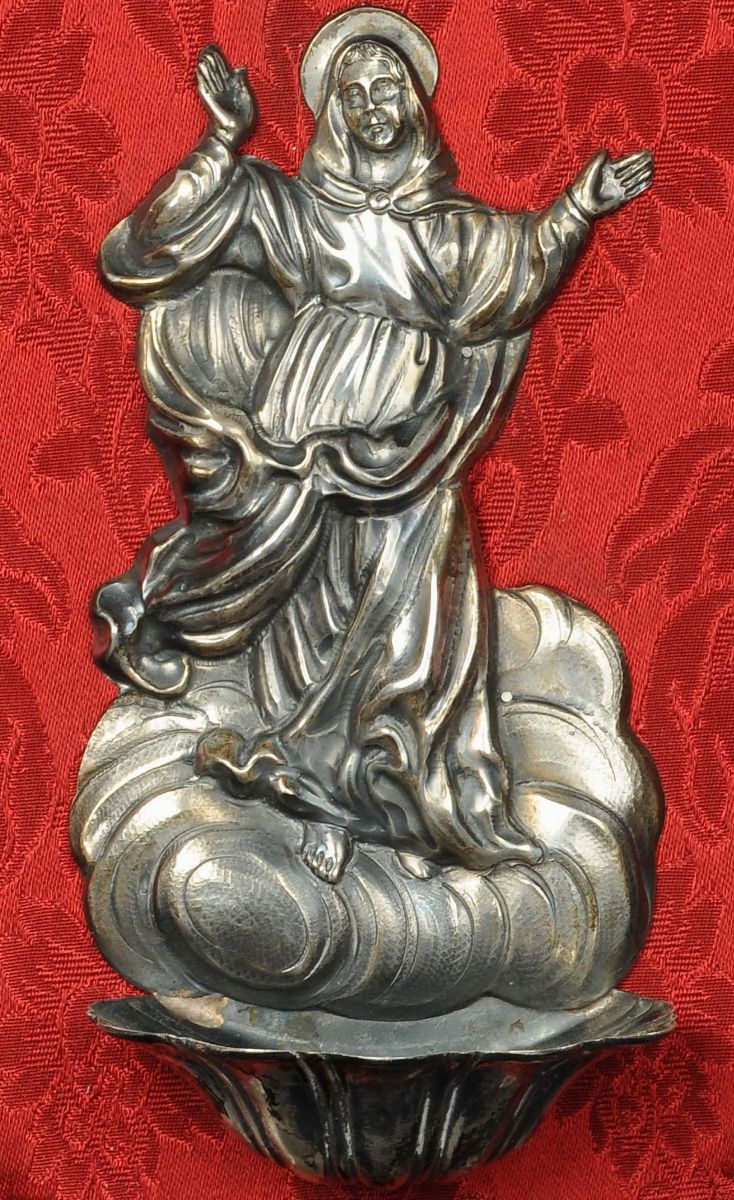 Acquasantiera in Argento, XIX Secolo