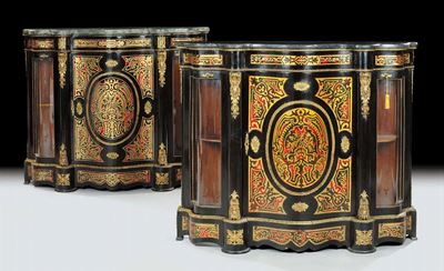 Coppia di Credenze Boulle, XIX Secolo