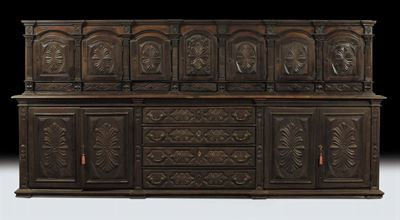 Grande Credenza da Sacrestia con Alzata, XVIII Secolo