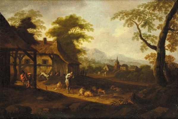 Scuola Fiamminga del XVIII secolo Paesaggi