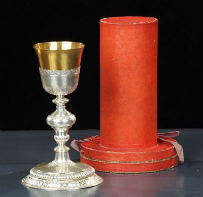 Calice in Argento Sbalzato, Seconda Metˆ XIX Secolo