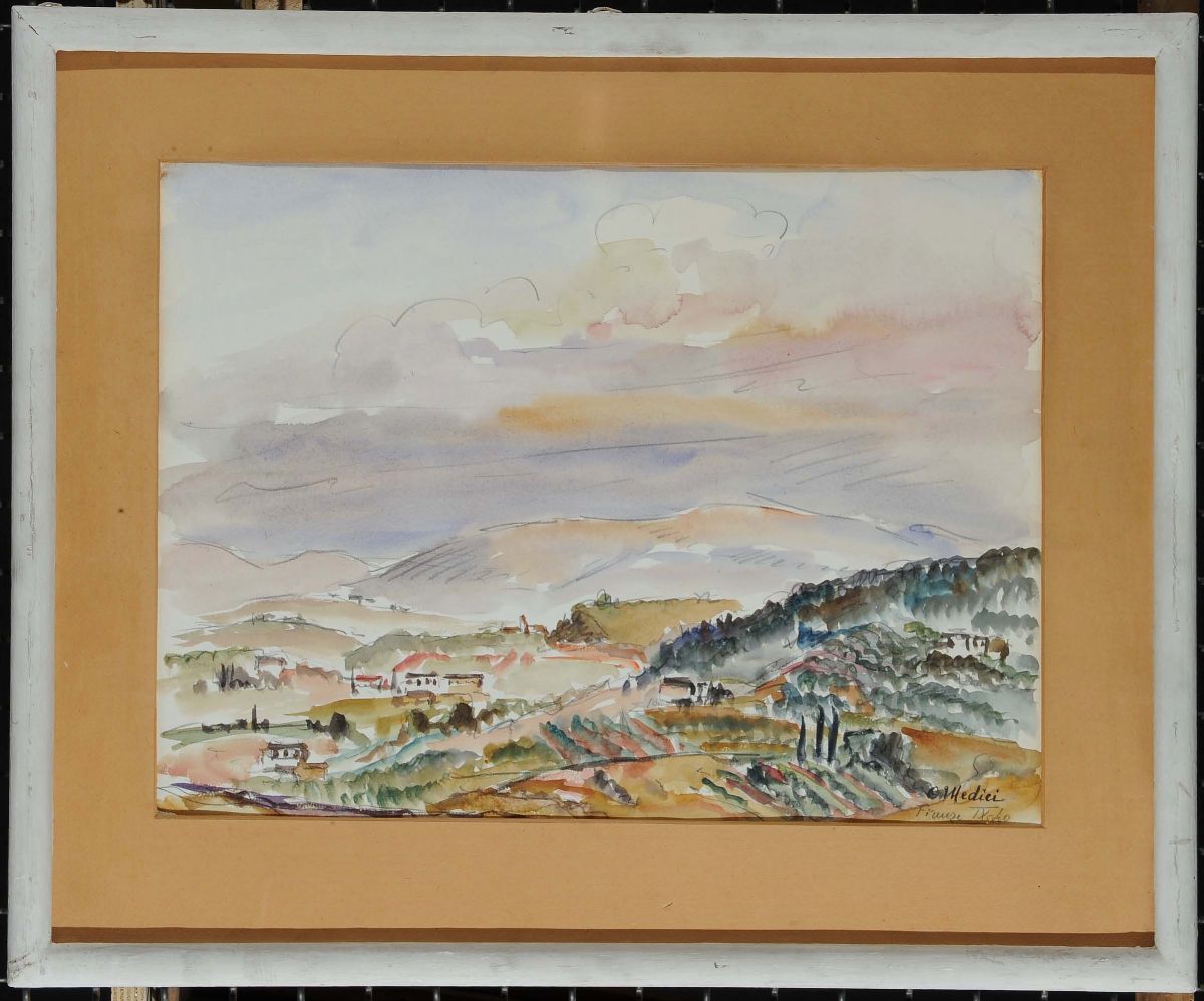 Osvaldo Medici (1902-1978)paesaggio