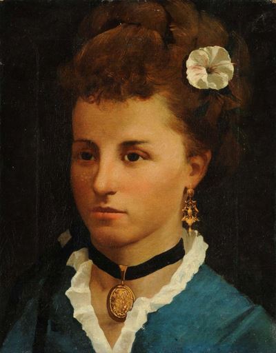 Anonimo del XIX Secoloritratto Femminile