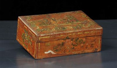 Scatola in Legno Laccato, Venezia XVIII Secolo