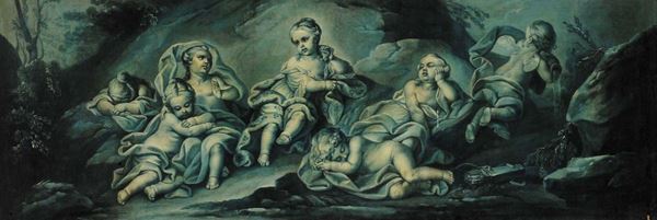 Scuola del XIX secolo Gioco di Putti