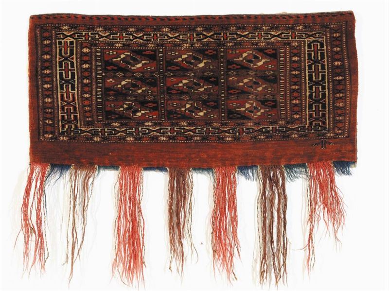 Sacca Boukara Yomut, fine XIX secolo  - Asta Antiquariato e Dipinti Antichi - Cambi Casa d'Aste